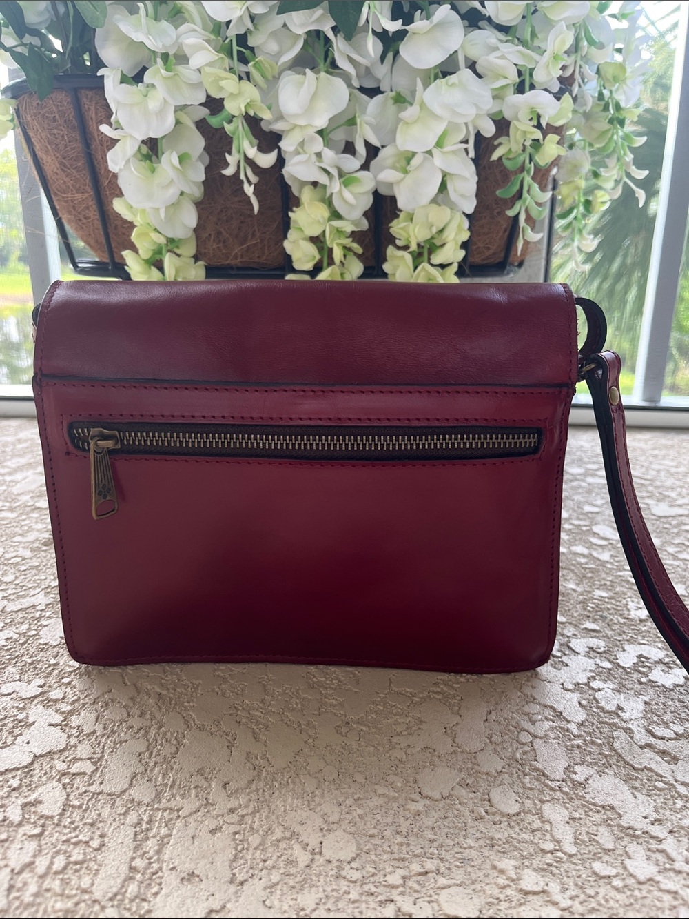 Patricia Nash Leather Crossbody Bag-Cherry Red-Gorgeous!!! - Picture 4 of 15